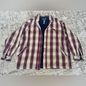 Wrangler Plaid Lined Shirt Jacket – Men’s XXL